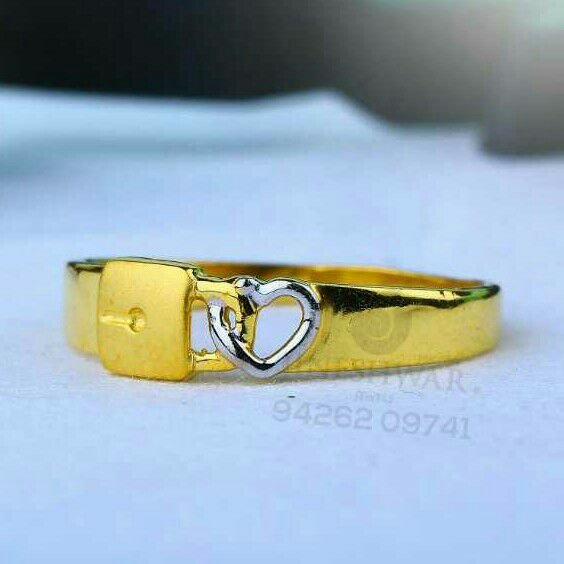 916 Casual Were Plain Gold Casting Ladies Ring LRG -0659