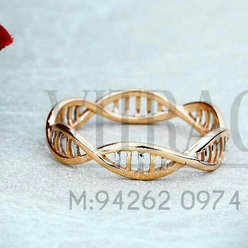18kt Work Were Plain casting Rose Gold Ring LRG -0733