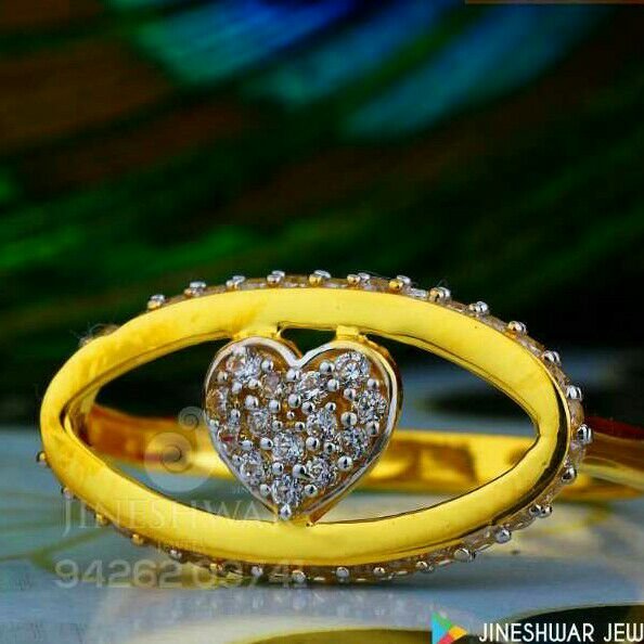 22kt Shine Brightner Cz Ladies Ring LRG -0031