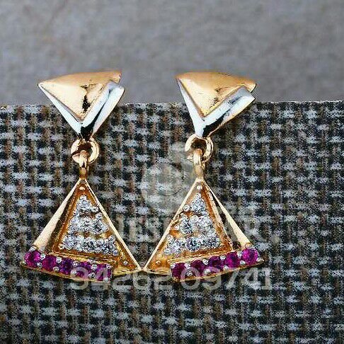18kt Rose Gold Fancy Cz Ladies Tops ATG -0407