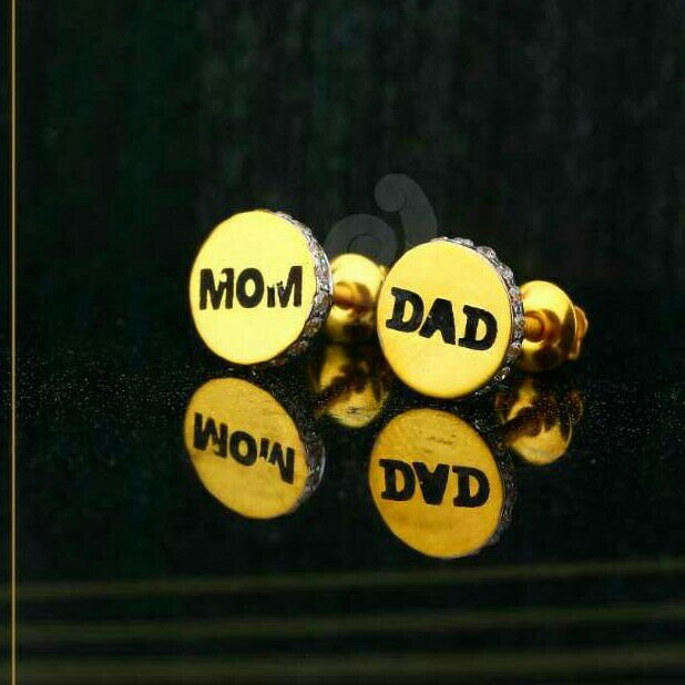 18ct Mom -Dad  Cz Tops