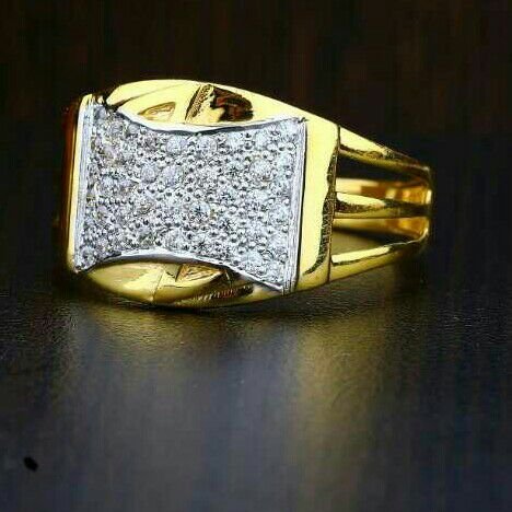 916 Cz Fancy Gents Ring