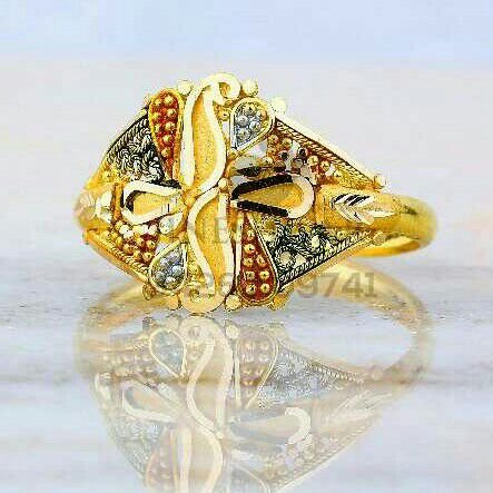 Pin by Mayuri Barve on jewelry | Latest gold ring designs, Plain gold ring, Ladies  gold rings