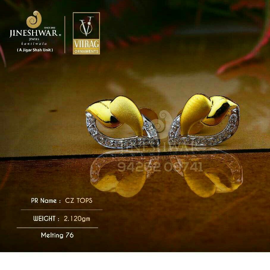 18kt Official Were Cz Gold Ladies Tops ATG -0721