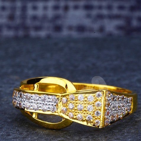 22ct fancy cz gents ring