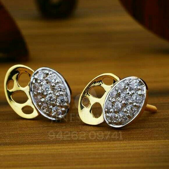 18kt Work Were Cz Gold Beby Tops ATG -0135