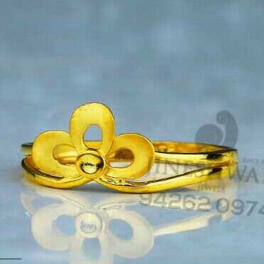 916 Plain Fancy Gold Casting Ladies Ring LRG -0653