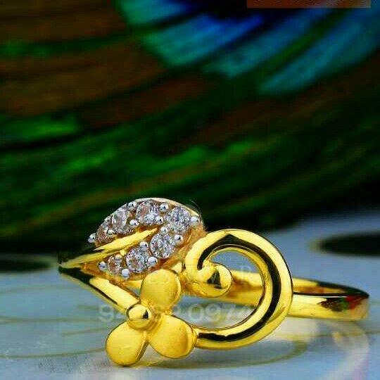 22kt Exclusive Cz Fancy ladies Ring LRG -0021