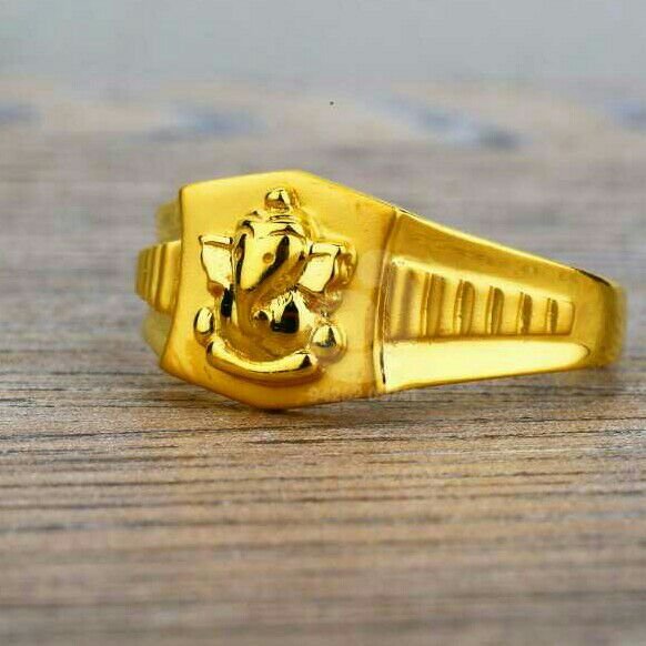 22ct Plain Casting Gents Ring