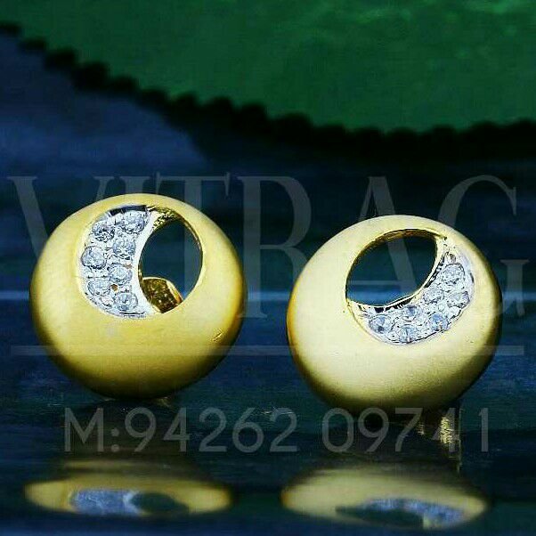 18kt Gold Cz Fancy Ladies Tops ATG -0409