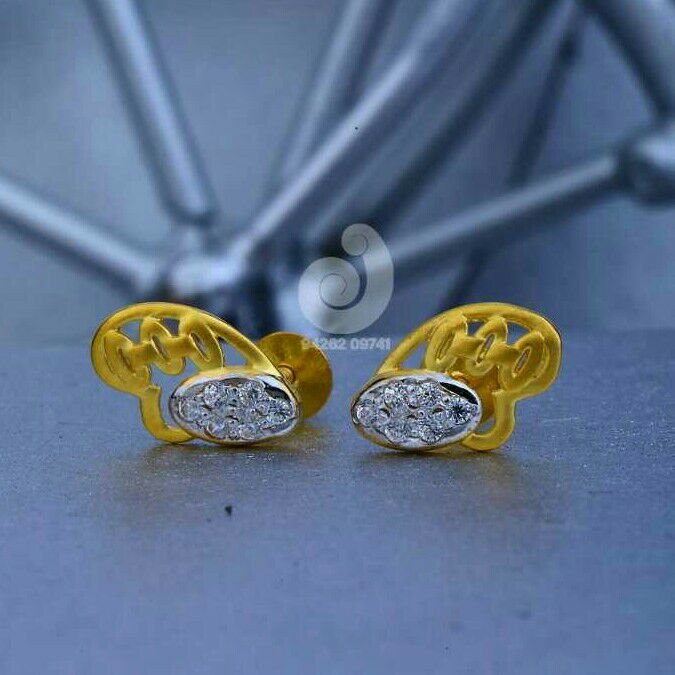 18ct CZ Gold Fancy Tops