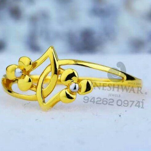 22kt Fancy Plain Casting Ladies Ring LRG -0544