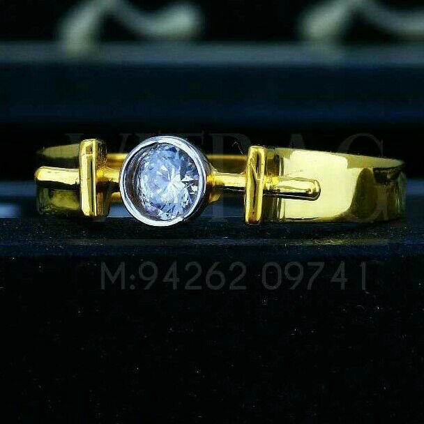 Classic singal stone fancy ladies ring lrg -0412