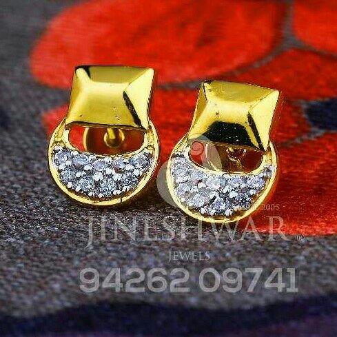 18kt Work Were Gold Cz Ladies Tops ATG -0722