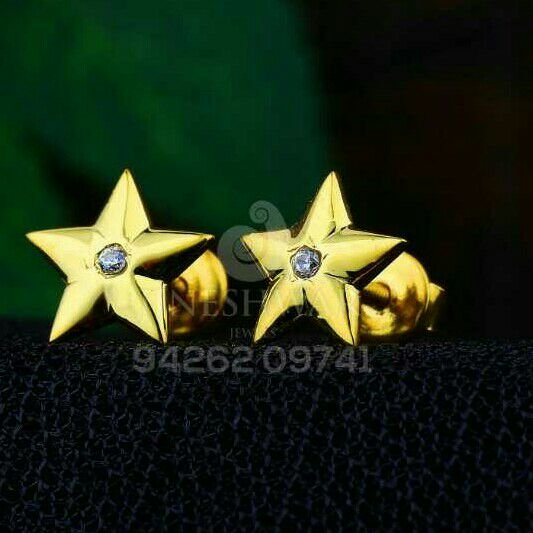 18kt Fancy Plain Star Shape beby Tops ATG -0519