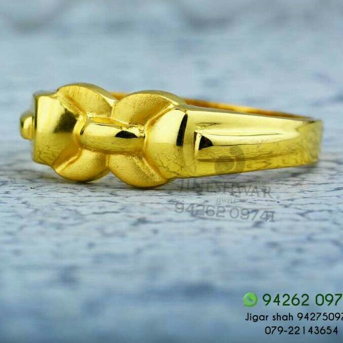 Attractive Fancy Gents Ring 22kt