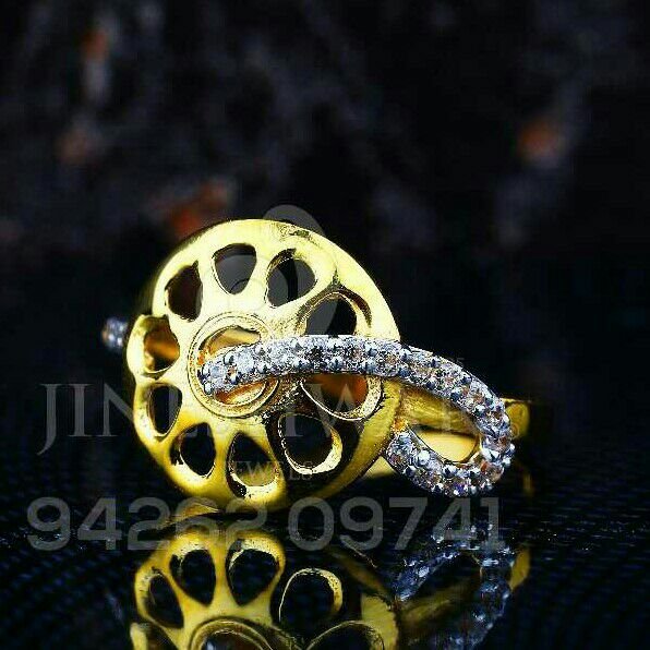 Gold Casting Cz fancy Ladies Ring LRG -0149