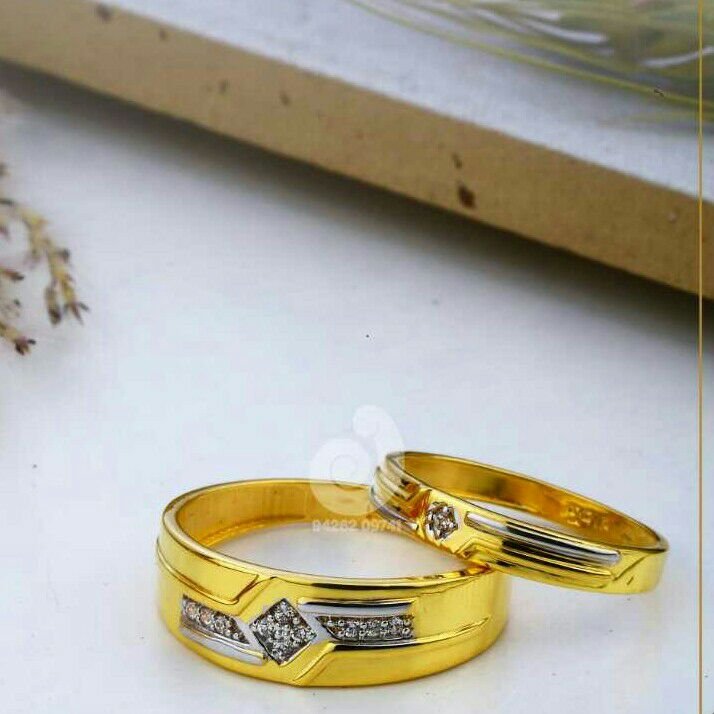 22 Ct Cz Fancy Couple Ring