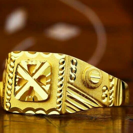 Plain casting shiner gents ring 916