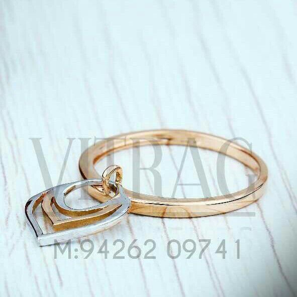 18kt Rose Gold Fancy Plain ring LRG -0715