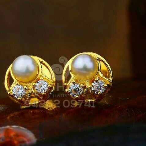 18kt Fancy Plain Cz Moti Tops ATG -0518