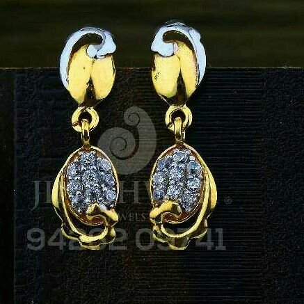 18kt Cz Gold Fancy Beby Tops ATG -0727