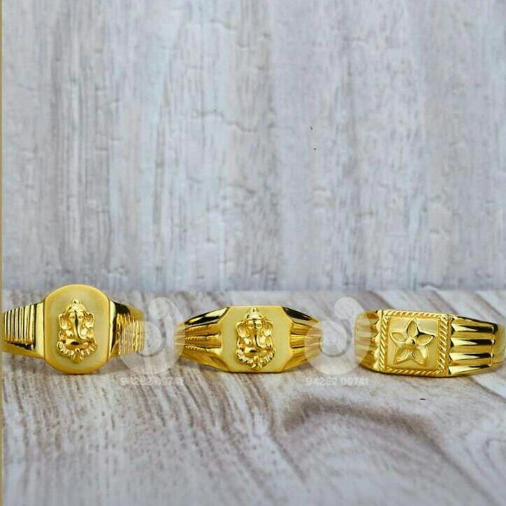 22ct Work Were Plain Casting Gents Ring