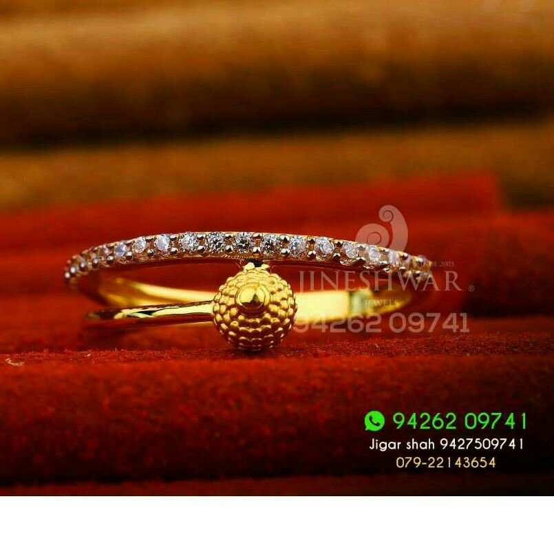 Work Were Cz Gold Ladies Ring LRG -0326