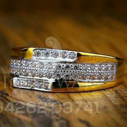 Fancy Gold Cz Ring 22kt