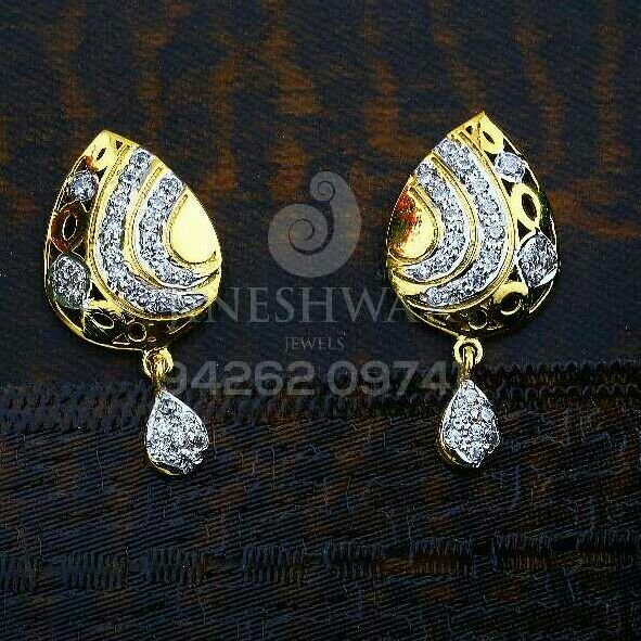 18kt Fancy Gold Cz Ladies Tops ATG -0555