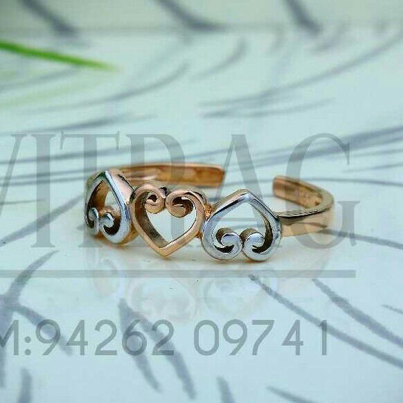 18kt Rose Gold Heart Shape ladies Ring LRG -0744