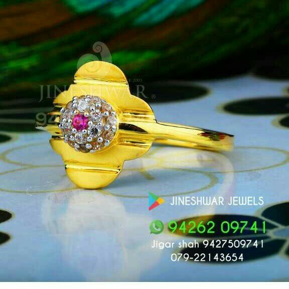 Cz casting gold fancy ladies ring lrg -0237