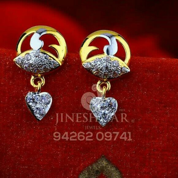 18kt Simple Rodium Gold Beby Tops ATG -0474