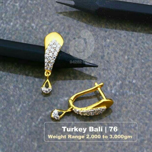 18ct Cz Fancy Ladies Bali