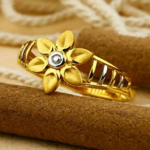 916 Fancy Plain Casting Gold Ladies Ring LRG -0701