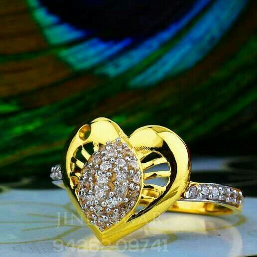 Heart Shape Cz Fancy Ladies Ring LRG -0023