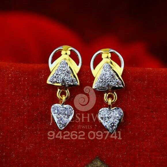 18kt Beby Tops Cz Gold Fancy ATG -0673