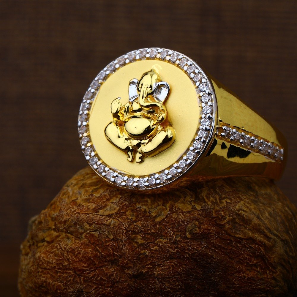 cZ gents ring