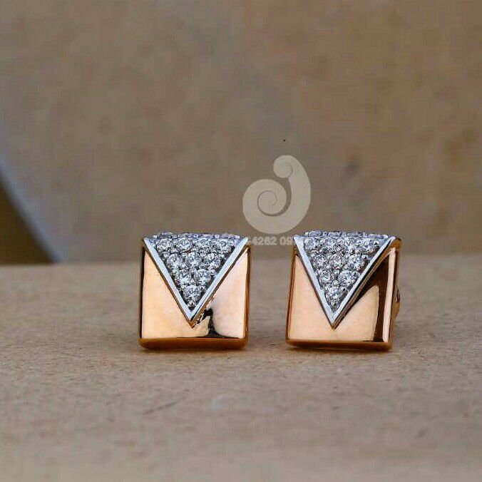 18ct Cz Fancy Rose Gold Tops