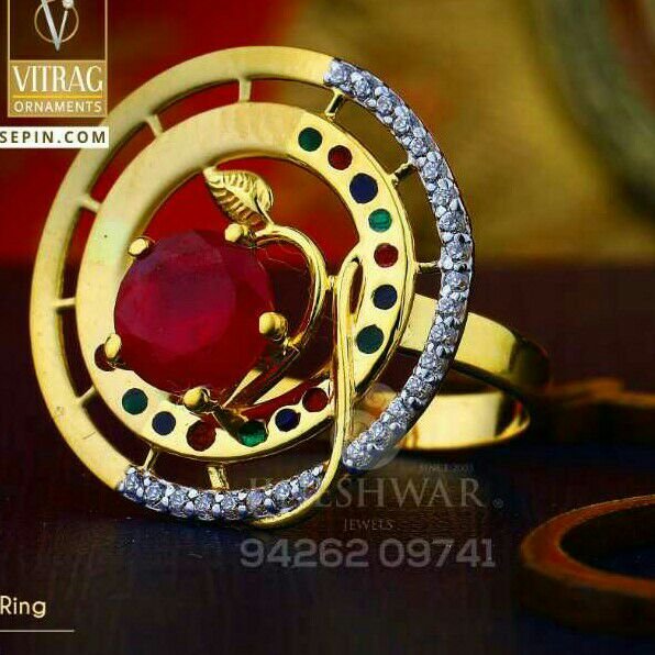 Unique Design Fancy Cz Ladies Ring LRG -0429