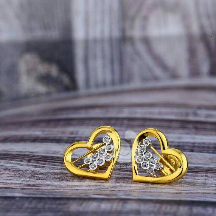 18ct Haert Shaped Cz Tops