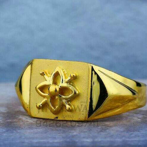 Gold Designer Gents Ring 916