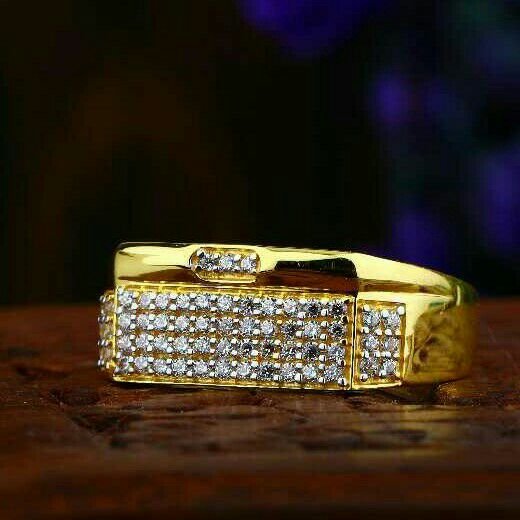 Simple Cz Gents Ring 916