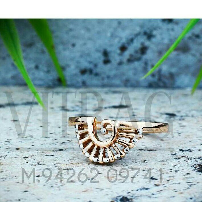 18kt Fancy Plain Rose Gold Ladies Ring LRG -0788