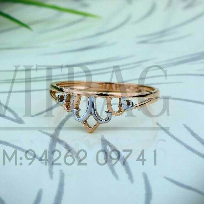 18kt rose gold fancy ladies ring lrg -0737