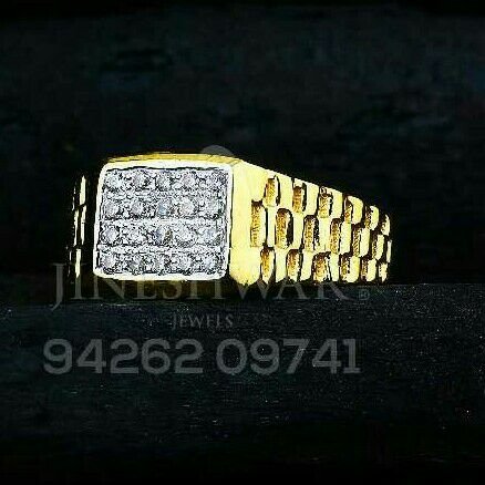 Lightweight Cz Gents Ring 916