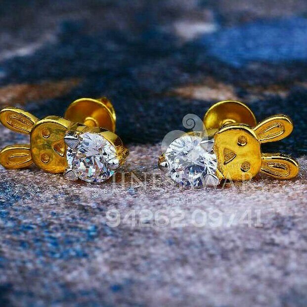 18kt Singal Solitar Stone Beby Tops ATG -0237