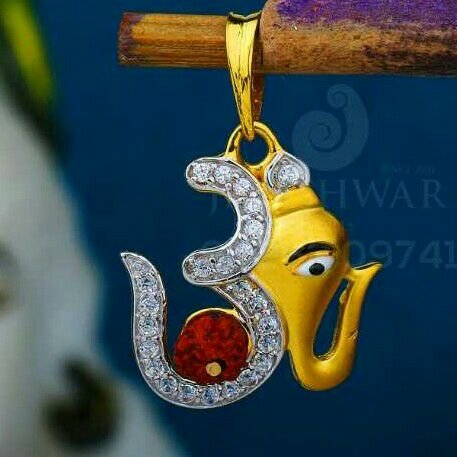 Om & Rudraksh Pendent