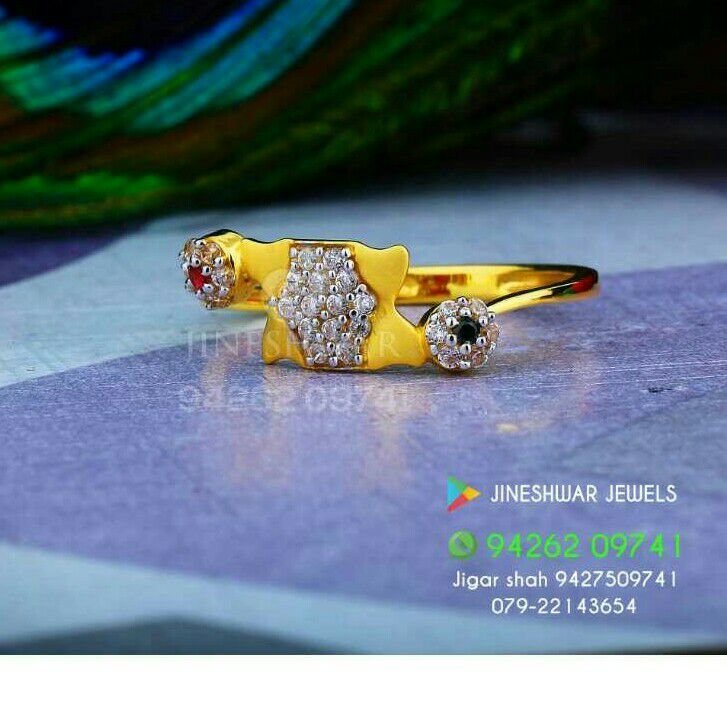 22kt Daily were Cz Ladies Ring LRG -0250
