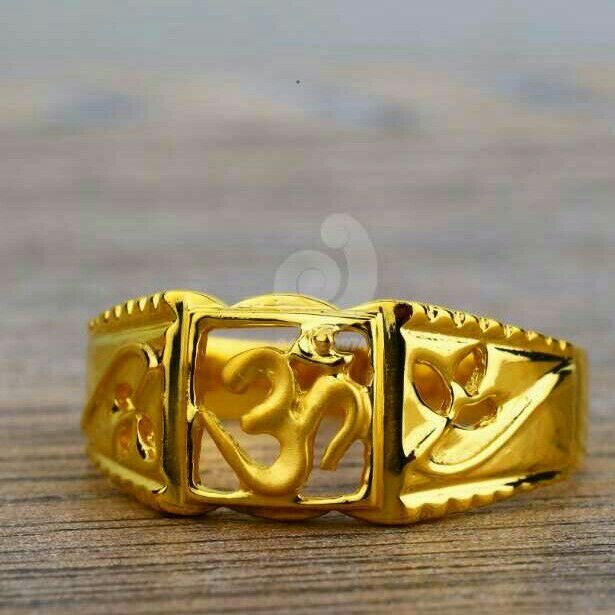 916 Om Plain Casting Gents Ring
